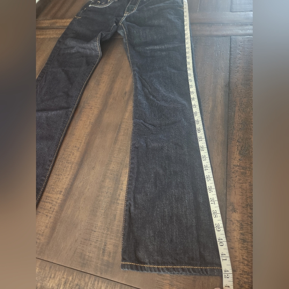 Men's BKE Dark Wash Aiden‎ Straight 31L Jeans - Picture 9 of 10